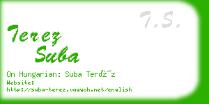 terez suba business card